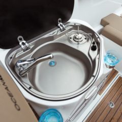 day charter formentera oceanmaster 680 sink and stove