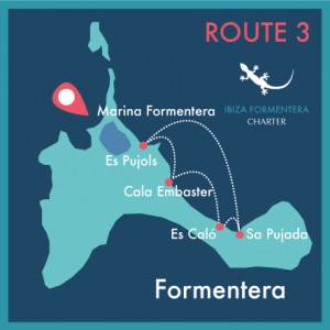 map route 3 day charter ibiza formentera
